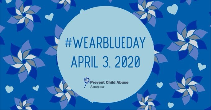 Wear Blue to show support for Child Abuse Awareness