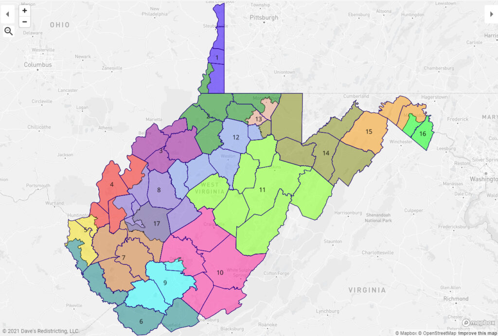 Where And How To View Wv’s New Legislative And Congressional Maps - Wv 