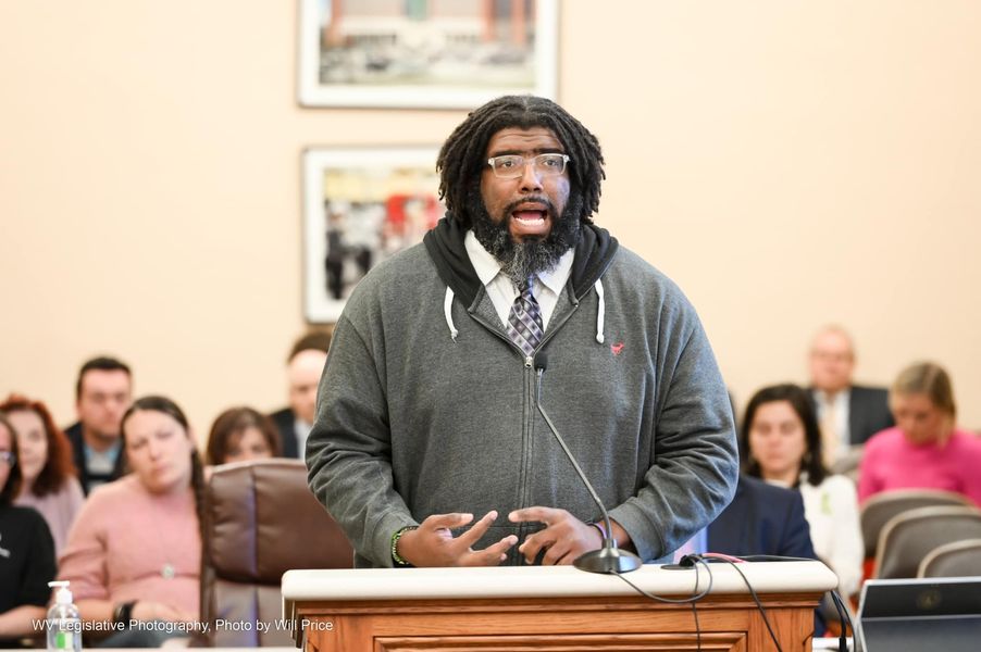 From Facebook @WVCLRC - Kenneth Matthews testified about his lived experience around not being able to vote after incarceration while on parole yesterday in front of the Senate Judiciary Sub Committee B in favor of SB235, a bill that would restore voting rights to people on probation and parole. The vote on the bill was postponed until next week.